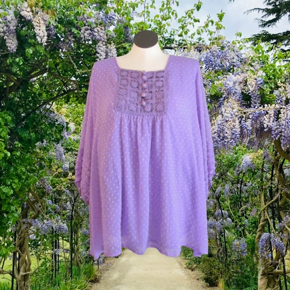 Purple Summer Blouse - Picture 1 of 5